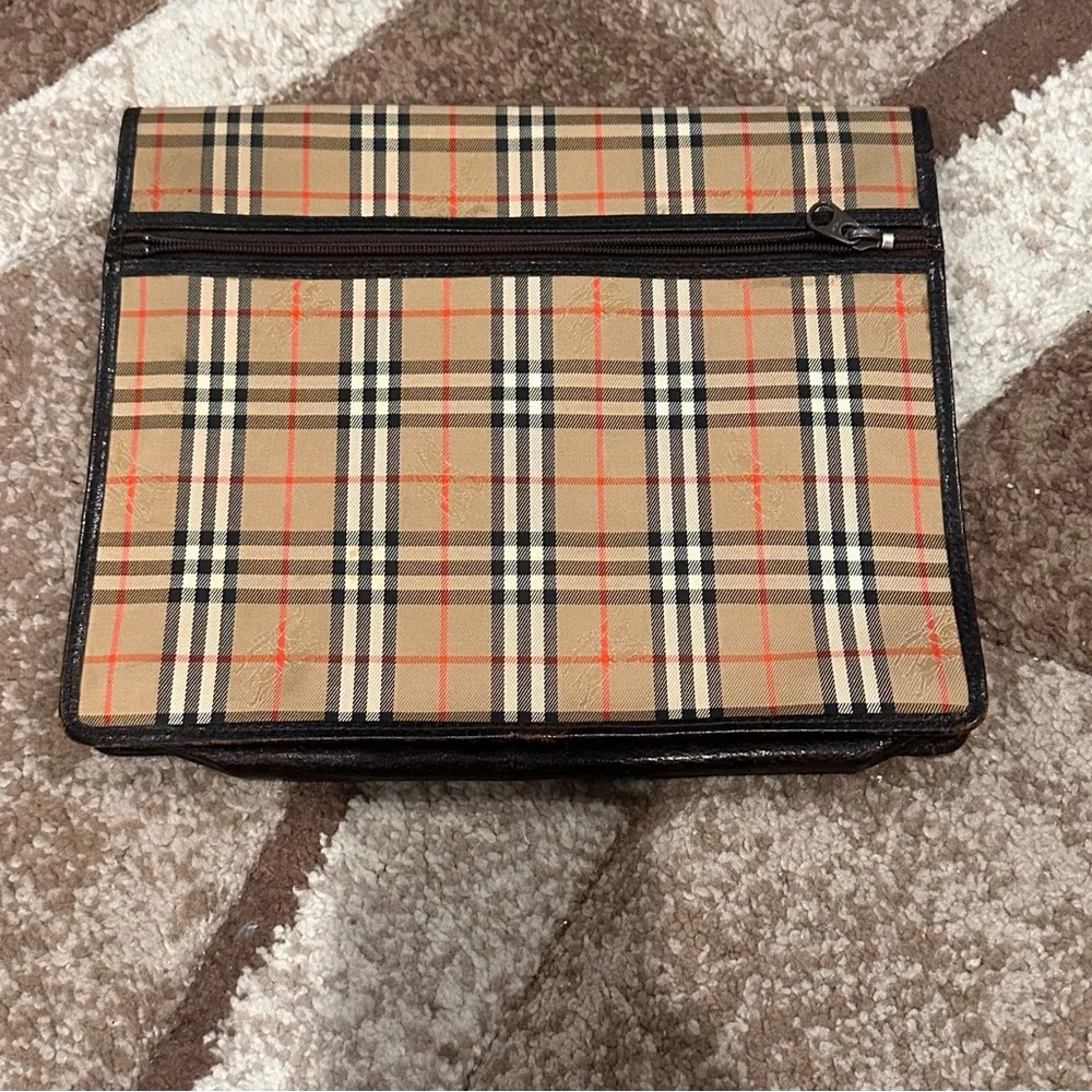 Burberry Tan and Black Bag Nova Bag